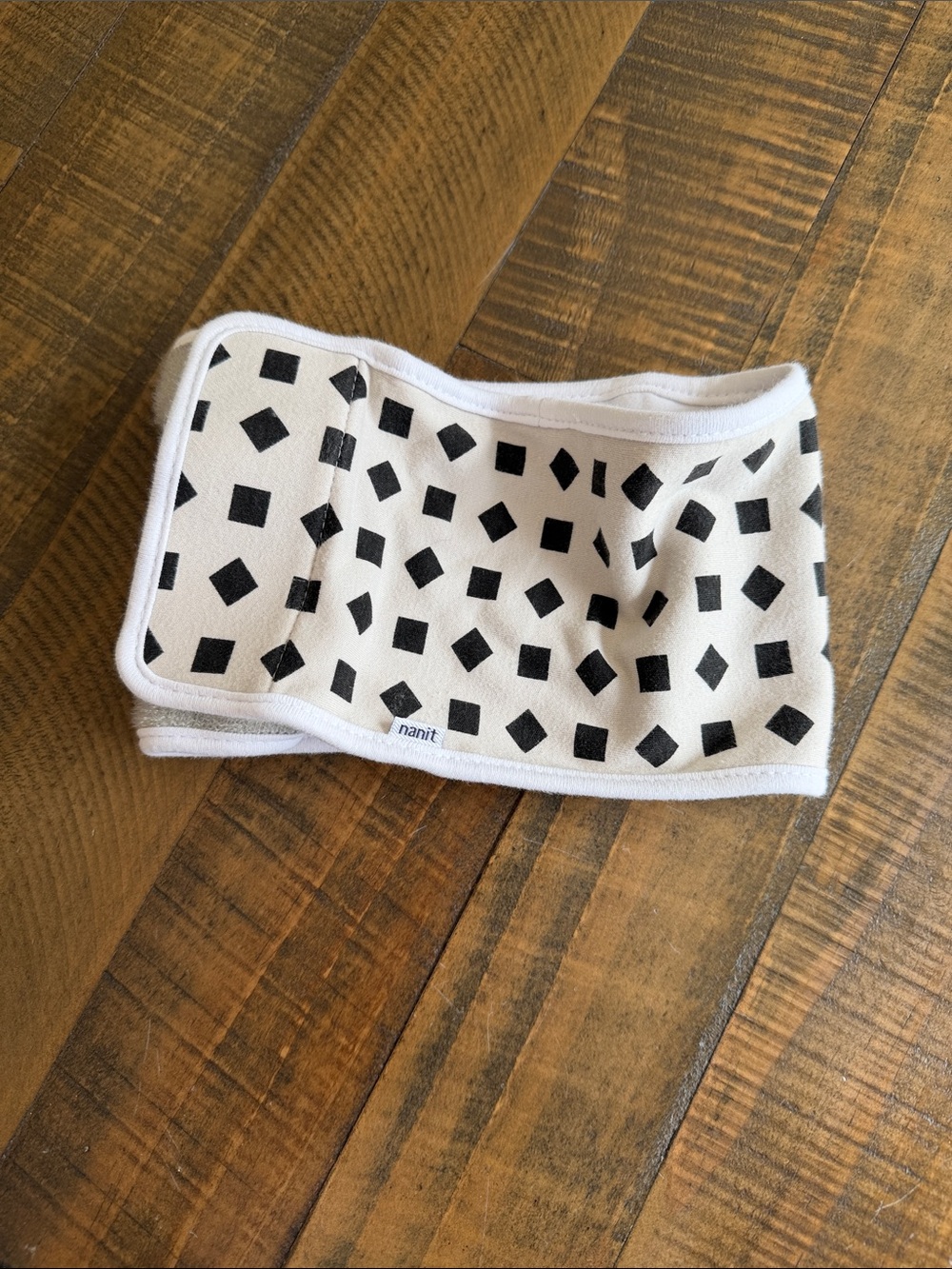 Nanit Black & White Patterned Baby Swaddle / Breathing Band
